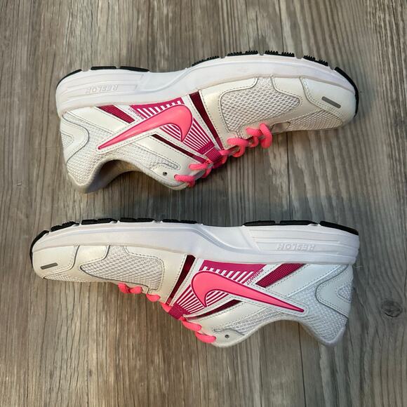 NIKE DART 580427-100 White Pink Lace Up RUNNING WALKING SNEAKER‎ Shoes Women’s 8 - Picture 6 of 9